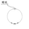 Hee goo H0012 pulseira de cintura fina design ins S925 pulseira de prata temperamento feminino simples pequeno fresco