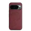 Aplicável à Capa de Celular Google Pixel 11ProXL 10/9A Carregamento Sem Fio MagSafe Case Magnético de Couro para Carro