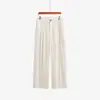Pantalones de pierna ancha hasta el suelo con caída, cintura alta, para mujer talla grande, otoño 2026, holgados, casual, que cubren la cadera, rectos, para mujer talla grande NK1590