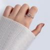 Lindo anillo de gatito versión coreana de plata s925 chapada en circonita temperamento anillo fresco anillo de cola suministro de comercio electrónico