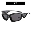 Nuevas Gafas de Sol Modernas Geniales Estilo Cyberpunk Estilo Futurista Transfronterizo Europeo y Americano Gafas con Forma de Mecha con Protección UV