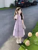 Vestido de Hada de Verano para Niñas 2026 Nuevo Estilo Vestido de Princesa Súper Elegante y a la Moda para Niños Mayores