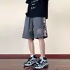 Shorts Finos Masculinos de Verão 2026 Nova Marca Tendência Design Estilo Americano Caimento Solto Tamanho Grande Esportivo Casual Comprimento até o Joelho