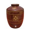 [Frasco de vino de cerámica fina de 100 jin] venta al por mayor de fábrica frasco de vino de cerámica de flor dorada 50 kg frasco de vino de cerámica frasco de flores frasco de vino