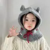 Conjunto de Gorro y Bufanda Coreano Qiunan para Niños, Nuevo Modelo Invierno 2026, Gorro con Orejeras Estilo Ins para Bebé, Gorro de Punto para Bebé