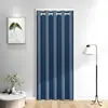 Cortina de puerta cortina divisoria cortina opaca instalación sin perforaciones un juego completo uso en dormitorio hogar divisor de habitación cortina cortavientos para aire acondicionado