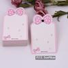 Estilo coreano para crianças elástico faixa de cabelo hairpin cartão morango arco cartão papel cartão quadrado DIY acessórios para o cabelo acessórios de cartão de papel