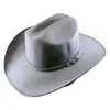 Sombrero de Caballero de Fieltro para Hombre Best-Seller Transfronterizo de Amazon Otoño e Invierno Hebilla de Cabeza de Toro Jorobada Lana Artificial Sombrero de Vaquero Occidental