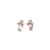 Acessórios de Pérola DIY Brincos de Prata Esterlina S925 Tarraxas Contas para Coque 9-9.5mm Cravação Vazia Sem Diamantes Novo Modelo 2024