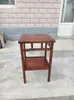 Nuevo Taburete Cuadrado de Madera Maciza Estilo Chino, Madera de Olmo Viejo del Norte, Taburete Bajo Minimalista Moderno para Sala de Estar, Uso en Casa, Taburete para Cambiar Zapatos, Taburete Pequeño para Sala de Té
