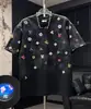 Camiseta de Manga Corta Holgada de Marca de Lujo Ligero de Moda Tie-Dye de Cuello Redondo para Hombre, Nueva de Verano 2026