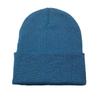 Novo Chapéu Frio com Borda Enrolada Chapéu de Tricô Acrílico Chapéu Sem Aba Placa Leve Cor Sólida Multicor Chapéu de Lã Fabricante Atacado Chapéu de Tricô