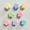 Cuentas de Flor de Estrella de Cinco Puntas con Agujero Grande Corazón Pintado Cuentas Sueltas de Acrílico Materiales para Colgante de Bolsa Llavero Hecho a Mano DIY