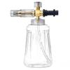 Adequado para Kichi transparente PA pote 1000ML máquina de lavar roupa Pote de espuma de lavagem de carro pistola de água de alta pressão rega de espuma ajustável