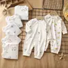 Mameluco para Bebé Algodón Puro Categoría a Ropa para Primavera y Otoño para Recién Nacidos Ropa de Gateo de Manga Larga para Bebé Niño y Niña Ropa para el Hogar Pijamas