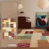 Alfombra de Invierno para Sala de Estar, Estilo Nuevo Dopamina, Felpa Gruesa, No Lavable, Limpiable, Fácil Cuidado, Felpudo de Piso para Habitación, Mesita de Noche, Dormitorio