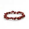 Pulsera de Grava de Cristal Natural Xiyin Transfronteriza de Amazon Ágata Jade Pulsera de Piedra Irregular Joyería al por Mayor