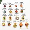 Colgante Tradicional de Esmalte Dorado Pintura Esmaltada Pulsera de Cuentas Espaciadoras de Perlas Colgante Accesorios de Joyería Oro Arena