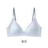 Tirante Fino Lencería Francesa para Mujer con Pecho Pequeño, Escote Profundo en V, Copa Triángulo, Fino, Sin Aros, Sexy y Cómodo Sujetador de Algodón Puro
