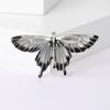 Broche de borboleta com gotas de óleo retrô de liga japonesa e coreana, broche feminino moderno e personalizado anti-luz, broche de inseto, quatro cores opcionais