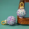 Novos Acessórios Tecidos à Mão em Forma de Bola DIY Pingentes de Joias Estilo Chinês Pequenos Enfeites Venda por Atacado em Estoque