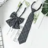 Corbata y Pajarita Estilo Academia para Estudiantes Jk, Nueva Corbata Negra para Mujeres, Corbata y Pajarita Jk para Mujeres