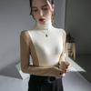 Colorido manga comprida fêmea outono inverno novo estrangeiro jaqueta de ar temperamento gola alta