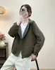 Chamarra Corta con Capucha Acolchada Diamante para Mujer 2026 Otoño Nuevo Estilo Coreano Holgada Casual Acolchada Reversible Top Reversible