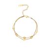 Pulseira multicamadas de aço inoxidável com design de nicho de personalidade da moda estilo novo net red transfronteiriço, fabricantes de origem de joias