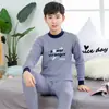 Conjunto de roupa íntima infantil Meninos Crianças médias e grandes roupas de outono terno de calça comprida adolescentes suéter de algodão suéter suéter terno de calça