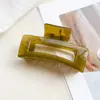 Nuevos pasadores de garra color gelatina para cabello grueso, accesorios para el cabello elegantes y exquisitos para recogidos en la parte posterior de la cabeza, pinzas de tiburón