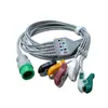 Compatível com Monitor Mairui T5 Cabo Condutor de ECG Integrado 12 Pinos Cinco Condutores Botão Padrão Americano