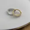 Anillo Europeo y Americano Transfronterizo de Plata S925 para Mujer, Anillo de Banda de Plata Pura, Mismo Estilo que Marcas Grandes, Anillo de Plata con Circonita Incrustada de Diamantes para Mujer