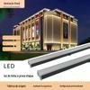 Tubo Digital LED Personalizado Corrimão Tubo Luz Linear Exterior À Prova D'água Iluminação de Parede Externa Cor Única Tira de Contorno Multicor