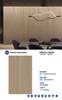 Placa de roca veteada en madera de 800 x 2600 x 9 mm, estilo nórdico, para fondo de sofá de sala de estar, dormitorio, color crema, estilo tronco de madera, placa de roca