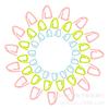 Herramientas de tejido de lana hechas a mano, juego de herramientas pequeñas y prácticas para tejer lana de crochet, aguja giratoria, marca y hebilla SK023