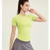 Ropa deportiva para mujer, agradable para la piel, de secado rápido, con cuello redondo y mangas raglán, para correr, ajustada, popular en Internet.