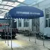 Toldo de Lluvia Móvil Push-Pull Refugio de Lluvia Retráctil Carpa para Mercado Nocturno de Garaje Cobertizo de Almacén Carpa Móvil para Exteriores