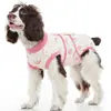 Roupas para cães pequenos, médios e grandes, colete protetor de barriga tipo urso de pelúcia, proteção para a barriga para prevenir resfriados, roupas pós-castração para cadelas, roupas para desmame