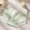 Oferta especial~Calzones de mujer sin costuras, talla grande, tiro alto, control de abdomen, estampado de color liso, transpirables y cómodos con entrepierna de algodón puro