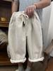 Pantalones de pana compuesta de terciopelo estilo americano para niños y niñas, invierno 2023, holgados, forrados de polar, gruesos