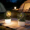 Luz de Viaje Portátil Alimentada por Energía Solar para Exteriores Transfronteriza con Ventilador, Doble Modo, Larga Duración de Batería, Gancho, Luz de Camping, Portátil