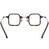 Armazón para gafas de miopía de titanio beta ultraligero para hombre y mujer, cuadrado, placa de titanio B, armazón para gafas ópticas de moda, recubrimiento IP, Sun Honglei