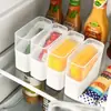 Caja para Conservar Frescura de Refrigerador Caja de Almacenamiento para Congelador de Plástico de Grado Alimenticio Caja para Guardar Frutas de Cocina para Uso Doméstico Apta para Microondas