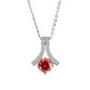 Cadena de Clavícula para Mujer S925 Plata de Ley Chapada en Platino Espiga Cadena de un Quilate Moissanita Collar Venta al por Mayor Estilo de Lujo