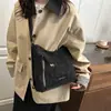 Bolso de Hombro Retro de Gran Capacidad Simple, Bolso de Hombro de Moda, Bolso Cruzado de Mano con Estilo Casual para Estudiantes