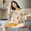 Pijama Transfronteiriça de Comércio Exterior para Mulheres Verão Novo Shorts de Manga Curta Doce Celebridade da Internet Fofo Desenho Animado Conjunto Roupa de Casa Dropshipping