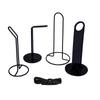 Estante de almacenamiento de hierro al por mayor, soporte para platos con logotipo, estante portátil, accesorios para sombreros de paja de fútbol, accesorios para platos con logotipo.