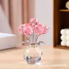 Atacado Transfronteiriço de Enfeites de Cristal, Rosas Artificiais Criativas, Decoração de Casa, Enfeites de Mesa, Artesanato, Presentes
