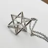 Collar Colgante Merkaba Mano de Fátima Collar Árbol de Sri Fresco y Dulce No